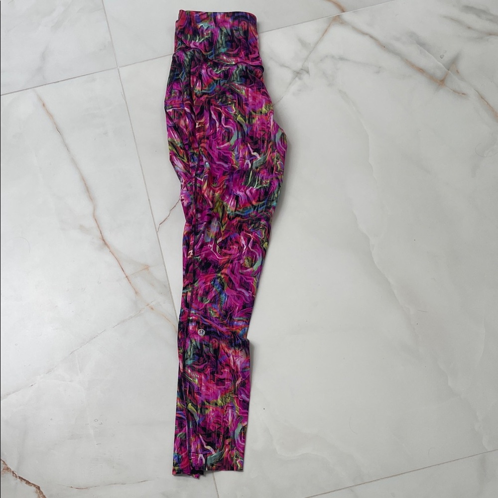 lululemon  Pink and Black Leggings
